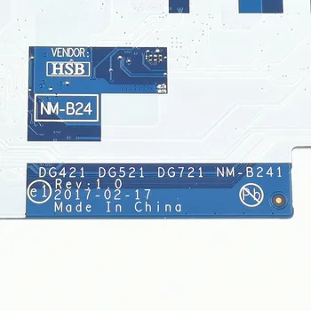 Za Lenovo 320-15ISK 520-15ISK prenosni računalnik z matično ploščo NM-B241 i5-7200U 4GB DG421 DG521 DG721 NM-B241 Testirani originalno delo