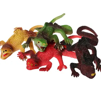 1pcs naključno Dejanje Slika Simulacije kameleon kuščar 12 cm Mehka Živali darilo Dekorativni zbirateljske igrače, lutke otroci Model Anime