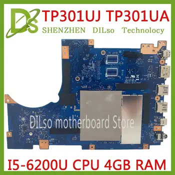 KEFU TP301UJ Matično ploščo Za ASUS TP301UA Q303UA TP301UJ original Mainboard 4 GB-RAM I5-6200U preizkušen dela Motherboard