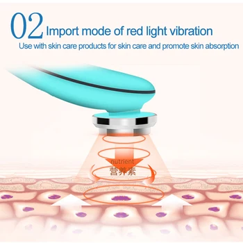 Wakeforyou LED Ultrazvočni Kože Scruber Globinsko Čiščenje Obraza Scruber opozarjanje z Obraza Čiščenje Kože Lepoto Instrument Naprave