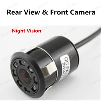 Trgovina Univerzalni Night Vision Rear View & pred Kamero 18,5 mm Udarec fotoaparat z 8 LED luči