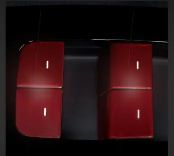 Chrome ABS Vrata, Okna, Stekla Podizač Preklapljanje Gumbi Kritje Trim Nalepko Nalepko Za Tesla Model 3 Notranja Oprema