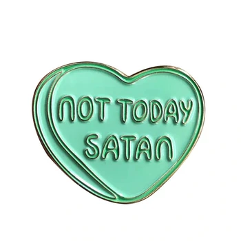 Ne, Danes Satan Srce RuPauls Emajl Broška Zatiči Značko Broške Broške Zlitine Kovin, Modni Nakit Dodatki Darila