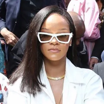 2019 Nova Zvezda, Rihanna Mačka Oči, sončna Očala Ženske Oculos De Sol 2019 Luksuzni Ženske blagovne Znamke Oblikovalec Trend Kvadrat Sonce Očala UV400