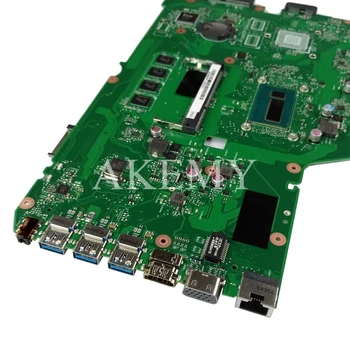 AKEMY X751LAB original mainboard Za Asus X751L K751L R752L X751LA X751LN X751LK X751LJ s 4GB RAM i5-5200U Prenosni računalnik z matično ploščo