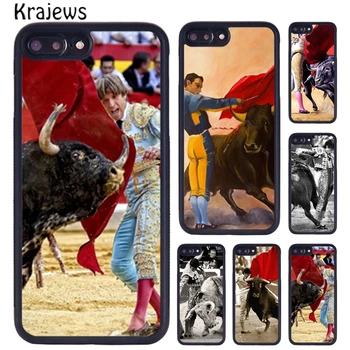 Krajews Bikoborbe španski Bullfight Primeru Telefon Za iPhone X XR XS 11 12 Pro MAX 5 6 6S 7 8 Plus Samsung Galaxy S7 S8 S9 S10